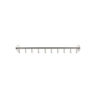 LYON Kitchen Utensil Holder with 10 S Hooks for Hanging - 31.5” Length - Stainless Steel - Wallniture