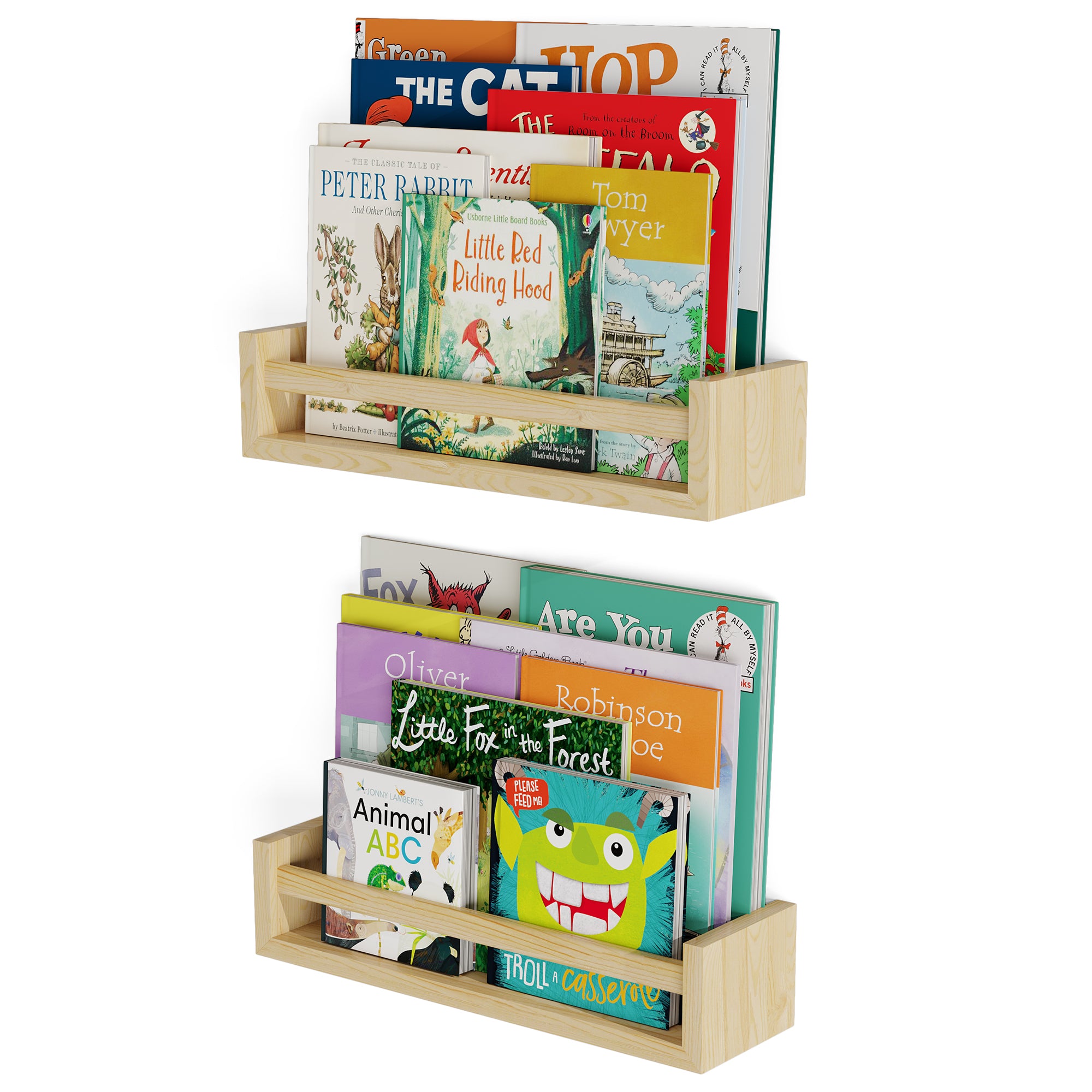 UTAH Kids Bookshelf, Floating Shelves for Nursery Decor and Kids