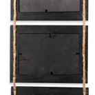 WOODARIES Hanging Collage Picture Frame - 4” x 6” Photos - Black - Set of 2 - Wallniture