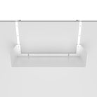 BUROBALI Metal Cubicle Hanging Bookshelf for Office Decor– 17" Length – White - Wallniture