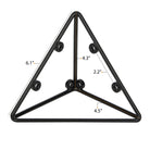 PIGNA Geometric Triangle Shelf Brackets for Floating Shelves, Wall Shelves Brackets for Rustic Decor - Set of 2 - Wallniture