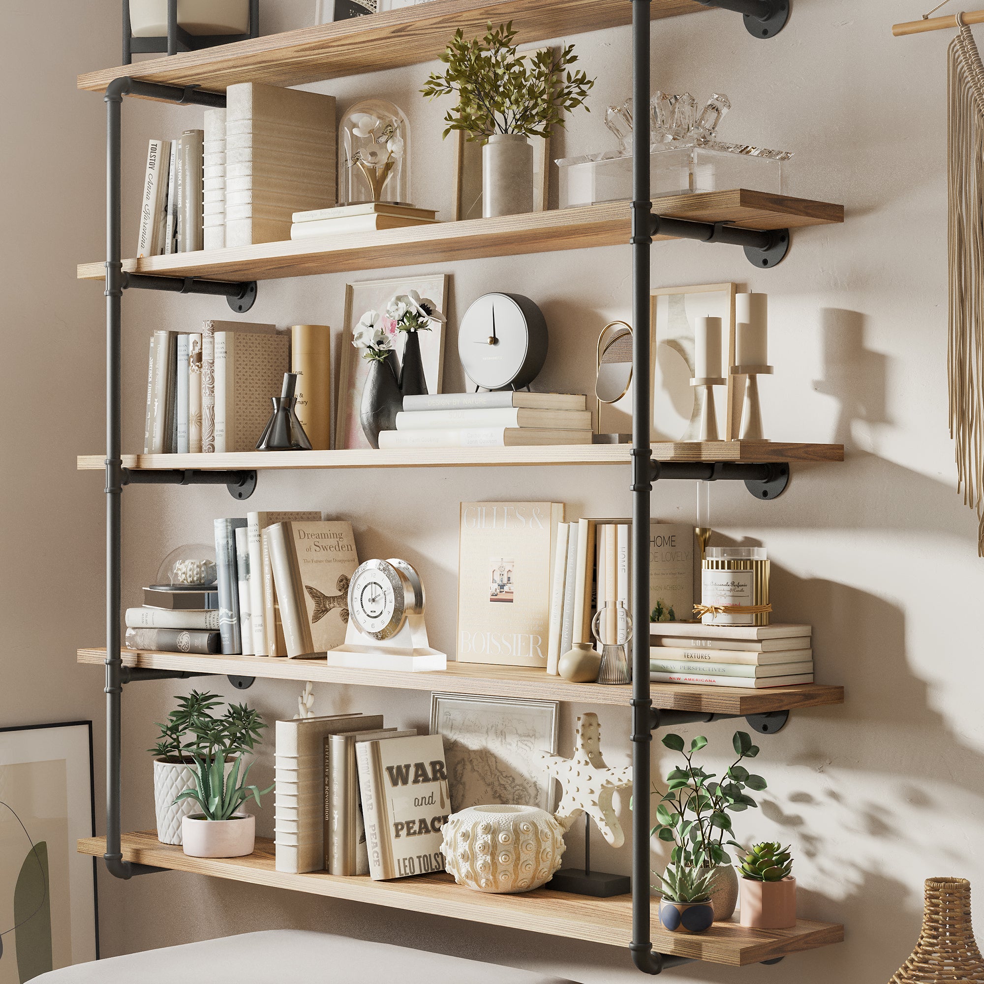 Pipe Shelves