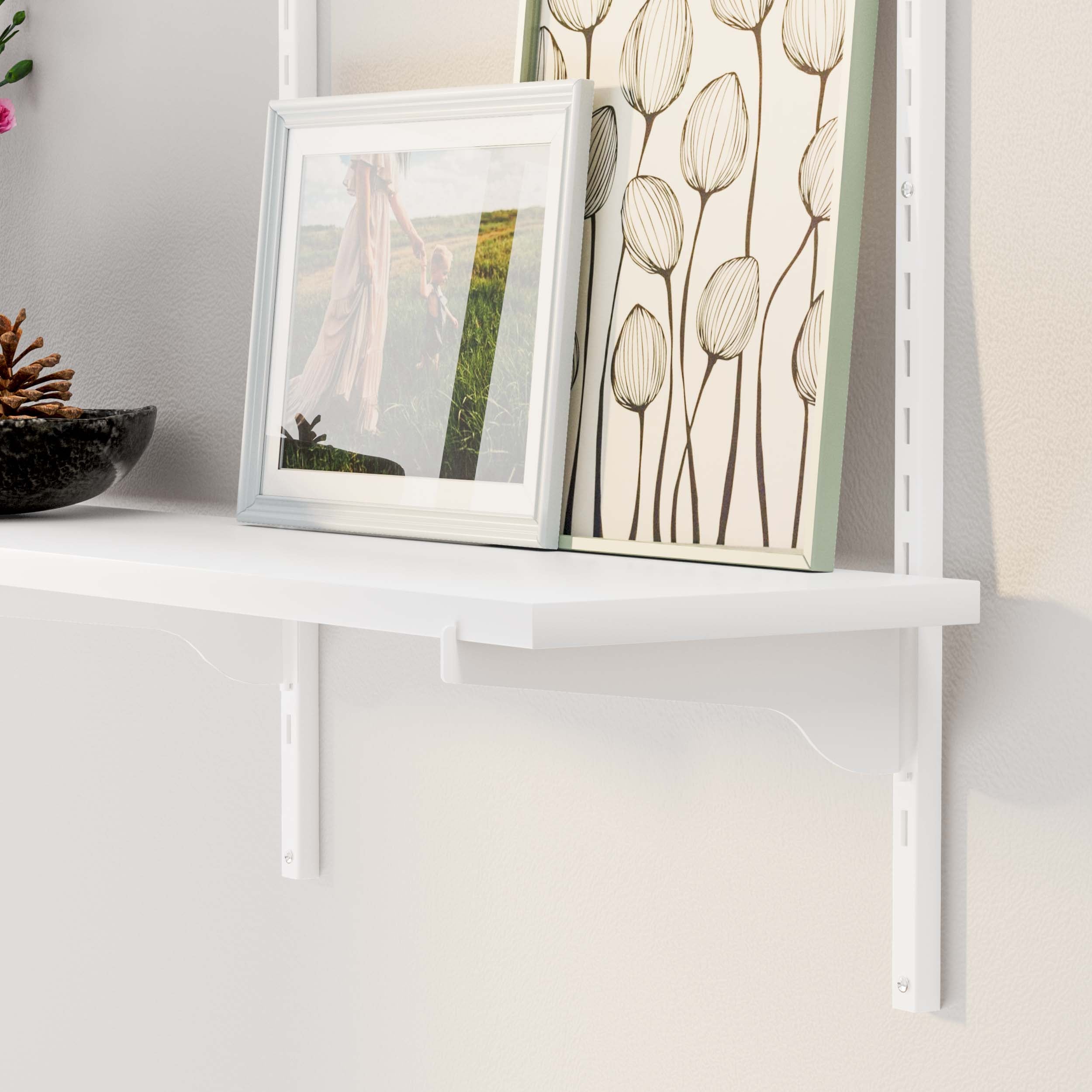 60 inch picture ledge white best sale