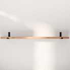 Empty heavy duty shelf burnt on a white wall, emphasizing clean lines and modern design.