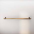 Simple and elegant empty long hanging shelf, showcasing its sleek design and sturdy construction. Ideal for various storage and display needs in any room.