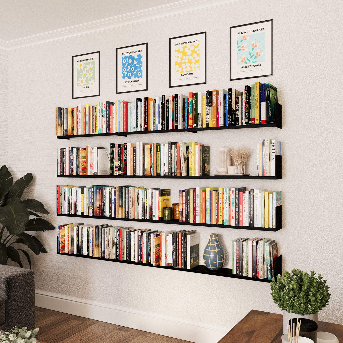 Black Wall Shelf for Books: Modern Storage Solutions for Your Home