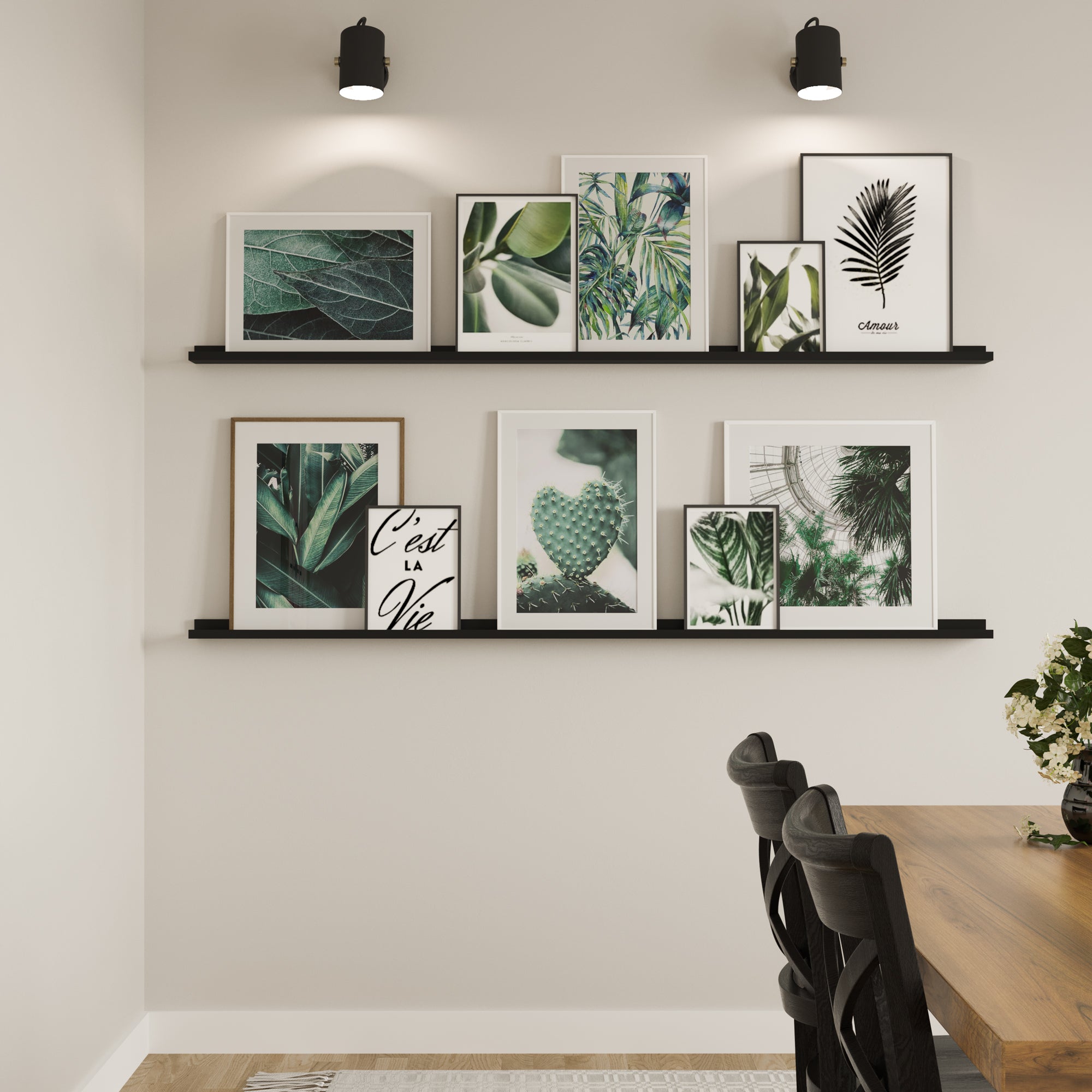 Black picture ledge discount