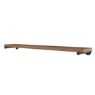 Extra long 60” wooden shelf with heavy-duty pipe brackets and thick wood construction. A versatile industrial wall shelf for displaying décor, books, collectibles, kitchen storage, or office essentials.