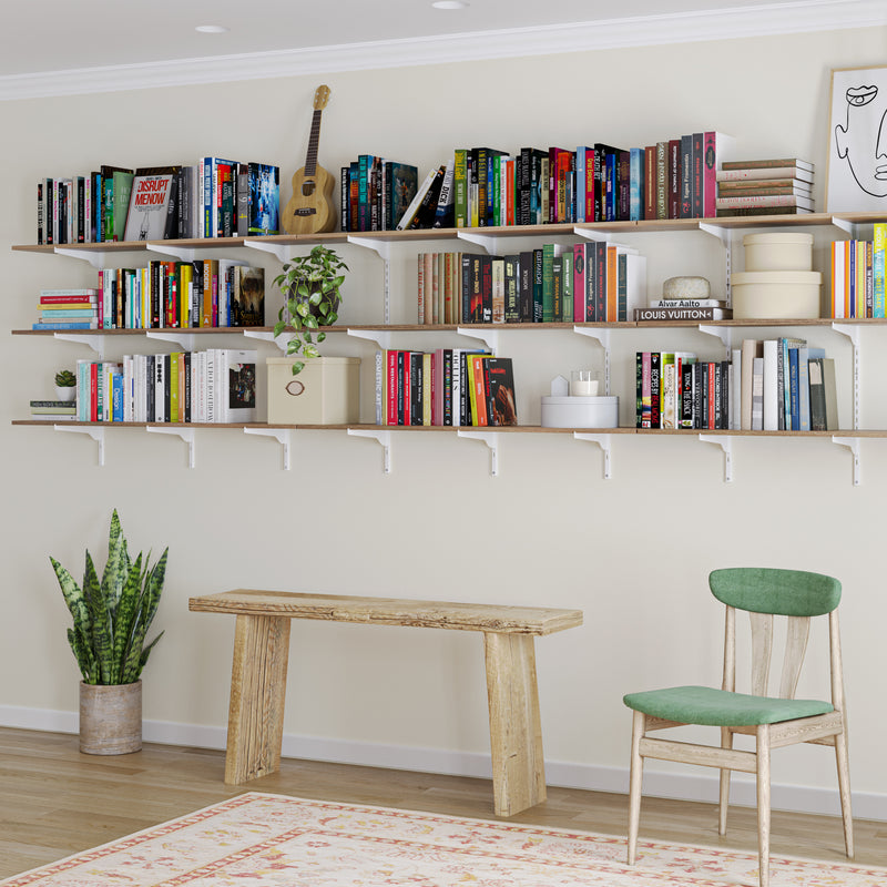 TURIN 60x10 Floating Shelves for Wall Storage, Wall Bookshelf, Rusti –  Wallniture