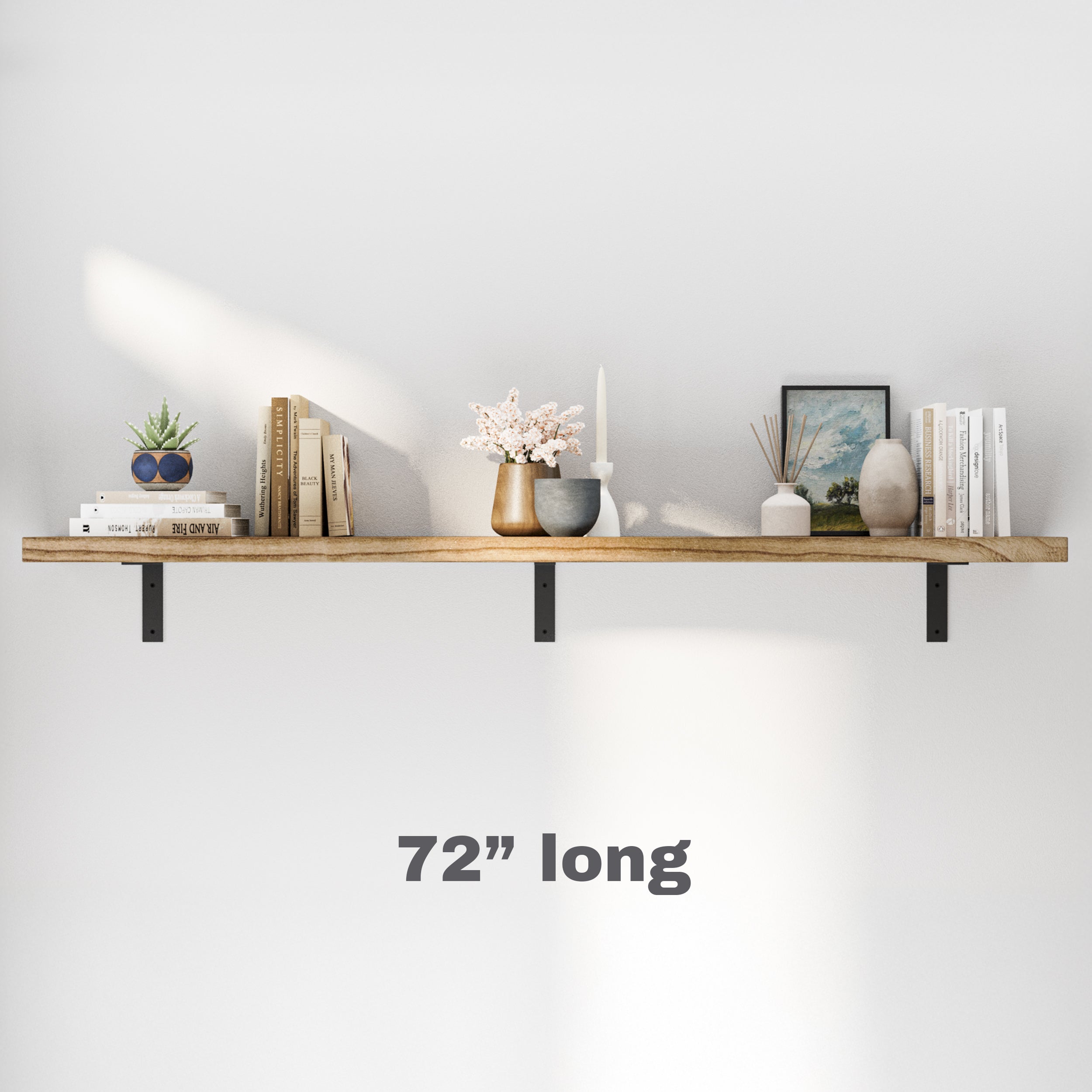 60 inch wood floating shelf sales
