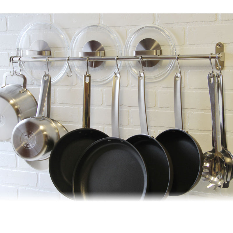 Wallniture Cucina 16 Kitchen Utensil Holder with 10 S Hooks for