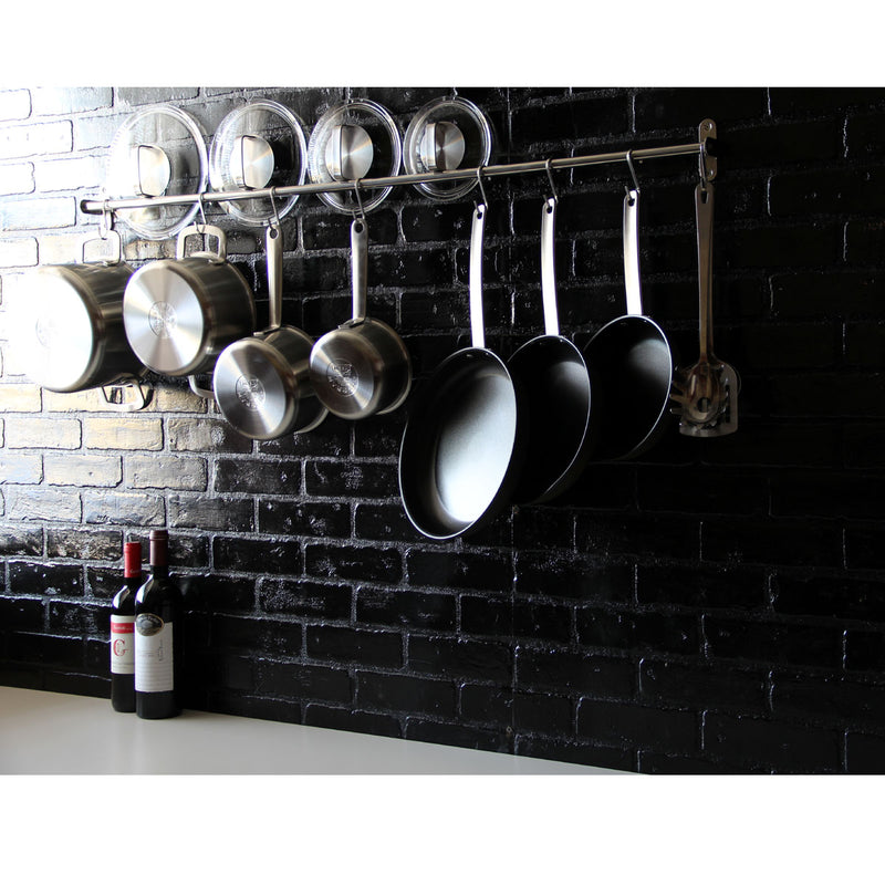LYON Kitchen Utensil Holder with 10 S Hooks for Hanging - 31.5” Length –  Wallniture