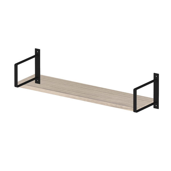 TOLEDO Rectangular Shelf Brackets for Floating Shelves, Wall Shelves Brackets for Rustic Decor - Set of 2 - Wallniture