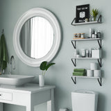 PONZA Floating Shelves for Wall, Bathroom Shelves for Over The Toilet Storage -Set of 3, or 4 - Wallniture
