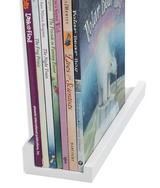 DENVER Floating Shelves Wall Bookshelf and Picture Ledge for Bedroom Decor – 14” Length x 3.8" Depth – Set of 4 – White - Wallniture