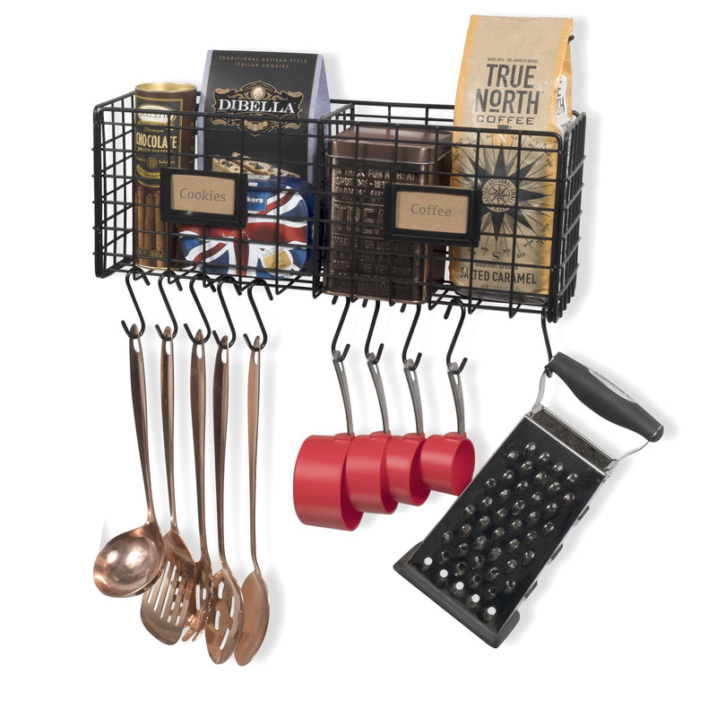 AMALFI Wire Fruit Basket, Kitchen Organization and Storage Rack with 1 –  Wallniture