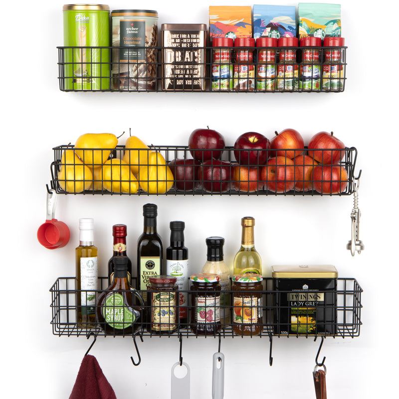 KANSAS Wire Fruit Basket, Kitchen Organization and Storage Rack - Mult –  Wallniture