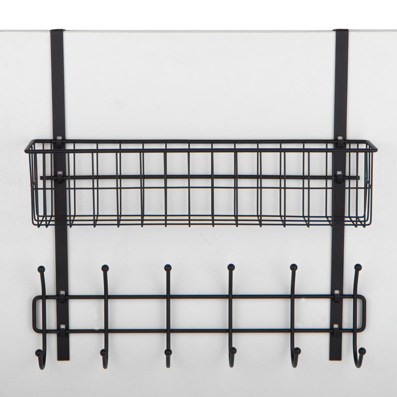 ORGANIZE IT ALL 4-Basket Over the Door Storage Organizer Basket Hook in  Black NH-17714W-1 - The Home Depot