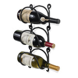 MODUWINE Wall Mounted Wine Rack – Round Style – 3, 4, 5 Pieces – Black - Wallniture