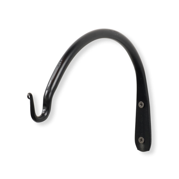 RUSTON Hand Forged Wall Mount Iron Hook - Curved 9" - Wallniture