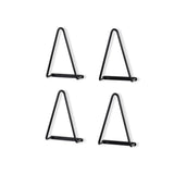 VANGO Triangular Bracket – 1.5” Depth – Set of 4 – Black - Wallniture