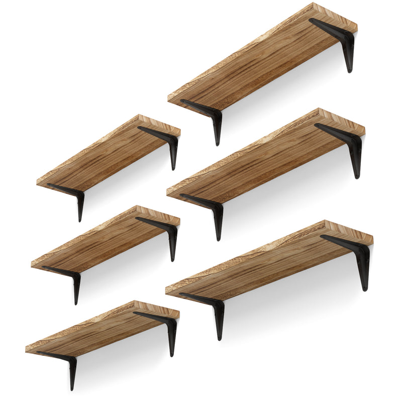 ARRAS 17” Rustic Floating Shelves and Wall Bookshelf for Bedroom Decor –  Wallniture