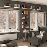 BALI U Shape Floating Shelves and Wall Bookshelf Metal – 17" Length – Set of 8 – White - Wallniture