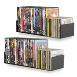 BALI U Shape Floating Shelves Wall Bookshelf and Video Game Shelf for Bedroom Decor – Set of 2 – Black, White - Wallniture