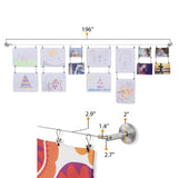 BARRE Wire Picture Hanging Kit for Collage Pictures - 196” Length - Stainless Steel - Wallniture