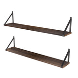 BORA 36"x6" Large Floating Shelves for Wall Storage, Wood Wall Shelves for Living Room Decor - Set of 2, or 3 - Wallniture