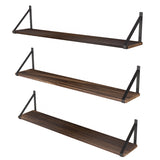 BORA 36"x6" Large Floating Shelves for Wall Storage, Wood Wall Shelves for Living Room Decor - Set of 2, or 3 - Wallniture