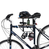 BYKO Bike Rack Garage Shelf and Entryway Organizer - 12" Length - Walnut, Gray - Wallniture