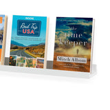 DENVER Floating Shelves Wall Bookshelf and Picture Ledge – 60” Length x 3.15" Depth – Set of 2 - White - Wallniture