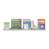 DENVER Floating Shelves Wall Bookshelf for Kids and Nursery Decor – 46” x 3.6" – Set of 1, 2, or 3 – Gray - Wallniture