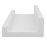 DENVER Floating Shelves and Picture Ledge – 46” Length x 3.6" Depth – Set of 2 – White - Wallniture