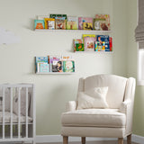 DENVER Multi Size Floating Shelves for Picture Frames, Picture Ledges for Living Room -  Set of 3 - Washed White