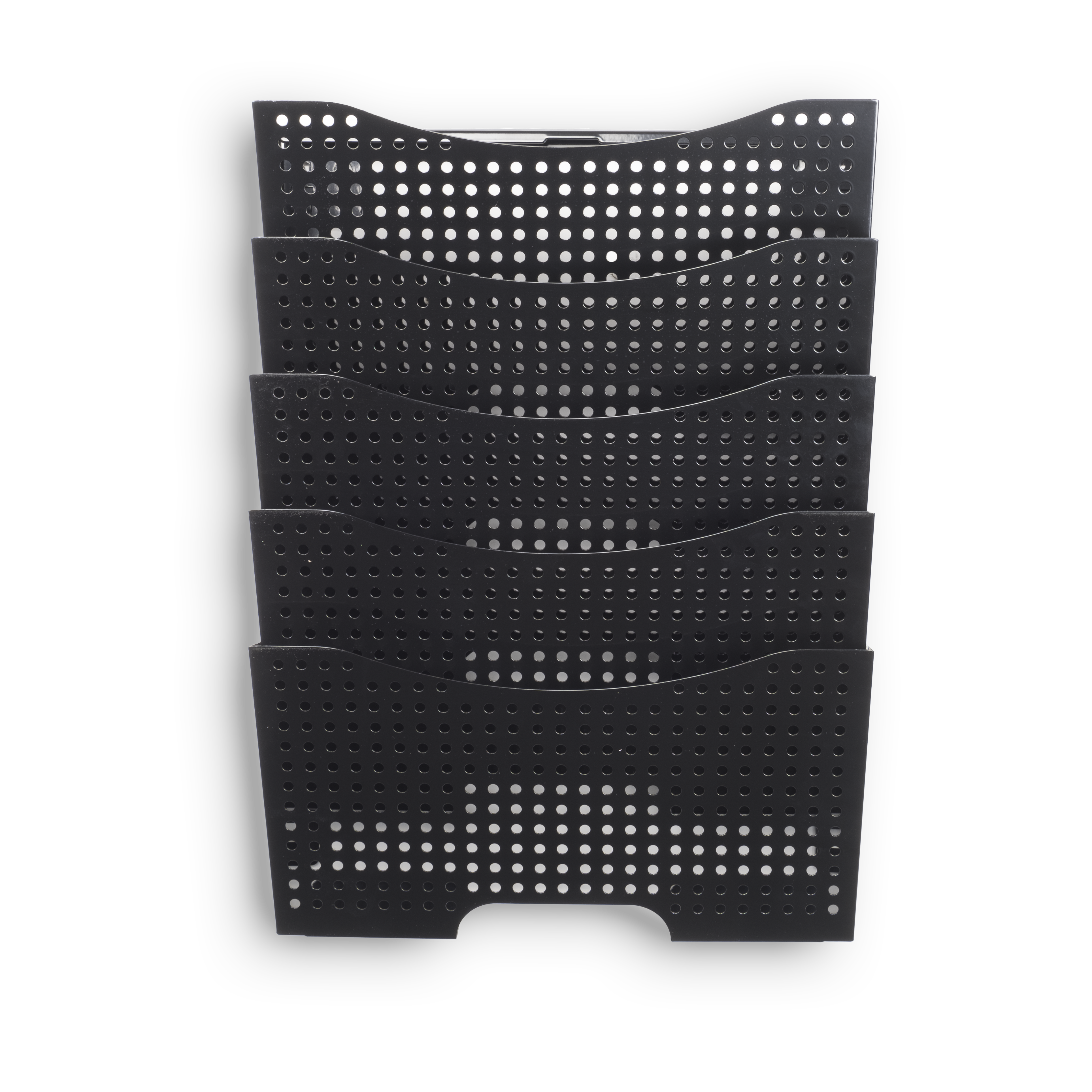 DOTS LISBON Wall File Magazine Holder - 5, 10, 15 Tier - Black - Wallniture
