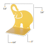 ANIMO Elephant Bookends and Shelves - Set of 2 - Yellow - Wallniture