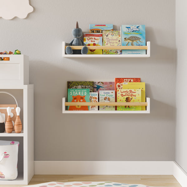 Floating sales bookshelves kids