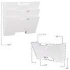 LISBON Wall File Holder  – 3, 6, 9 Tier – White - Wallniture