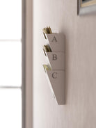 LISBON Wall File Holder  – 3, 6, 9 Tier – White - Wallniture