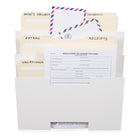 LISBON Wall File Holder  – 3, 6, 9 Tier – White - Wallniture