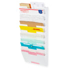 LISBON Wall File Holder  – 3, 6, 9 Tier – White - Wallniture