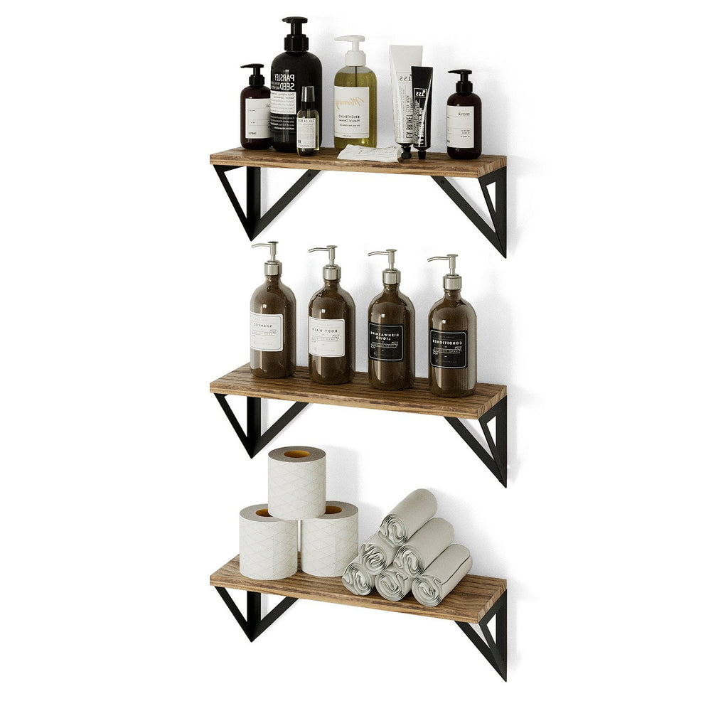 TOLEDO 17 Rustic Bathroom Shelf for Bathroom Decor, Wall Bathroom Org –  Wallniture