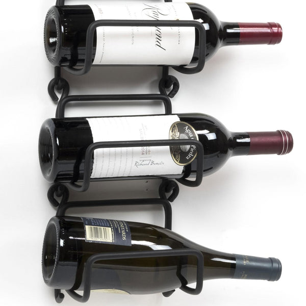 Wrought iron wine best sale rack wall mount