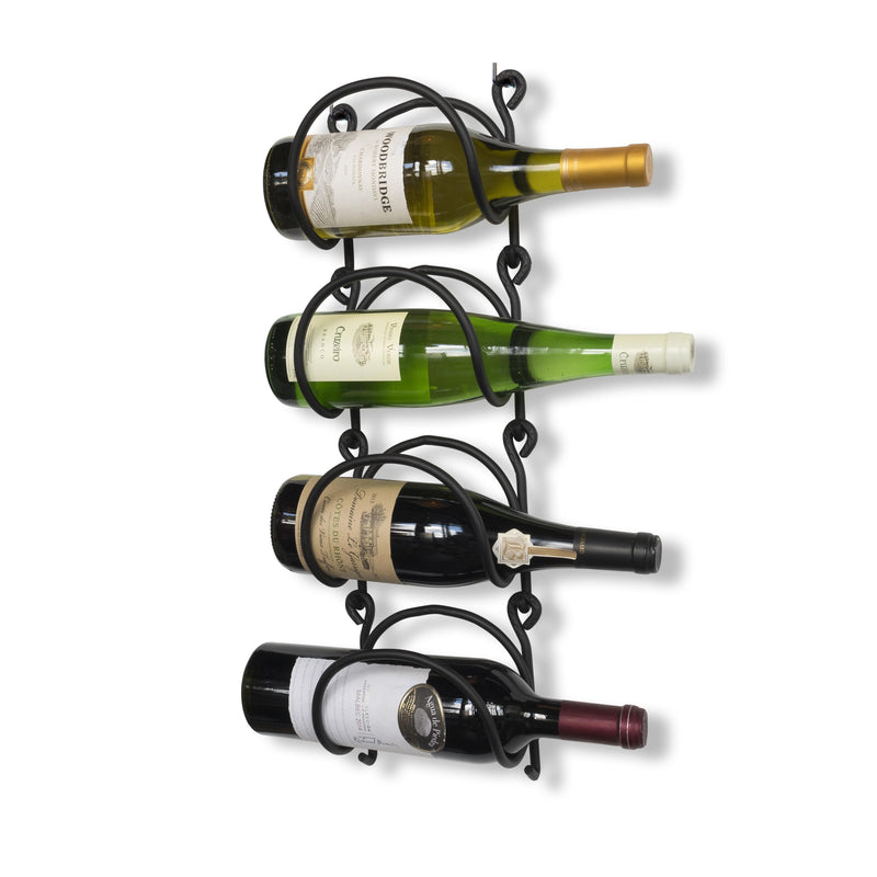 DIJON Under Cabinet or Wall Mount Wine Rack – 5 Sectional – Black –  Wallniture