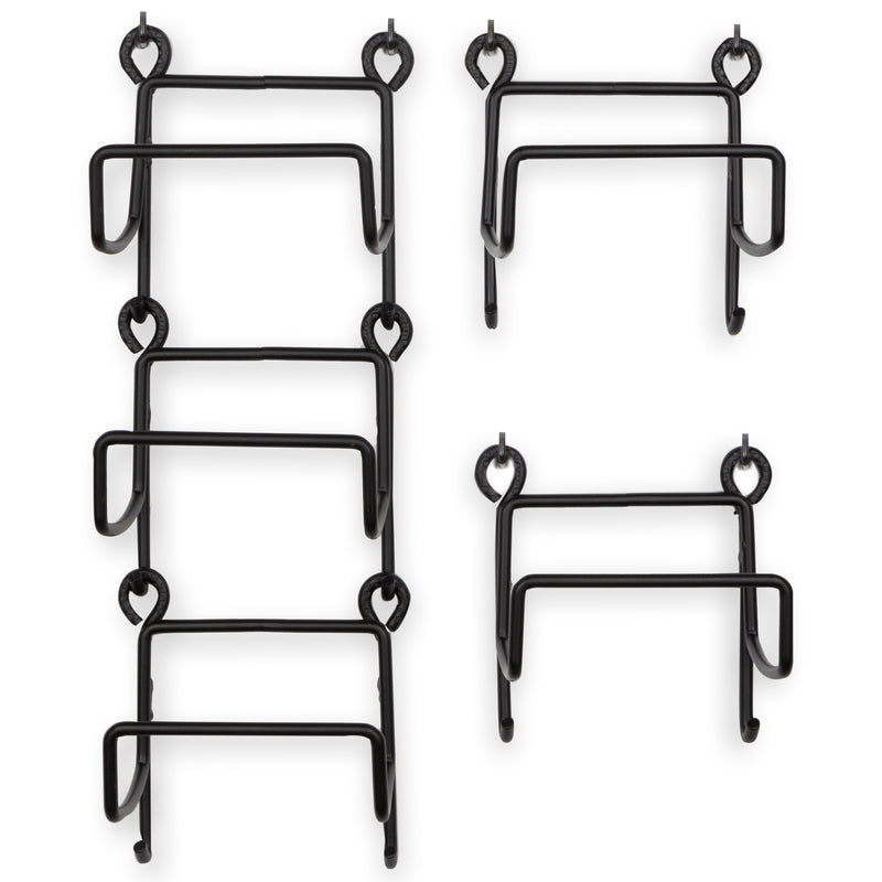 BOTO Towel Rack Wall Mounted 5-Sectional Bathroom Organizer with Hooks –  Wallniture
