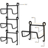 BOTO Wall Mount Towel Rack – Straight Style – 3, 4 Pieces – Black - Wallniture