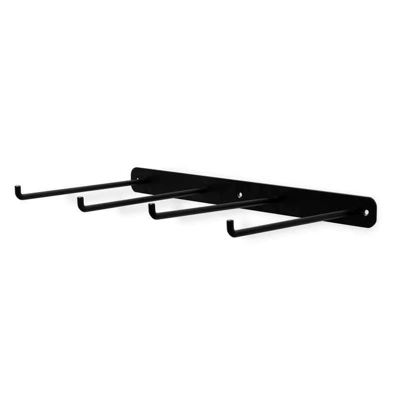 NERA Wall Mounted Toilet Paper Holder - 4 Sectional - Black - Wallniture