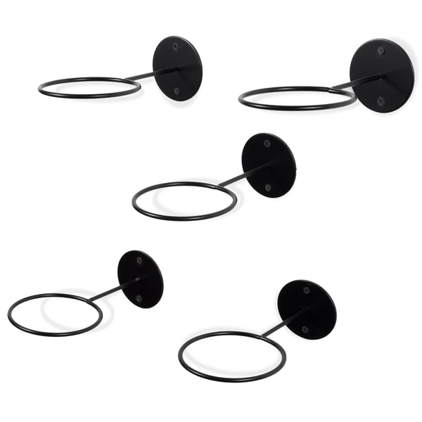 Palla Multi-Purpose Ball Holder Rack - Set of 5 - Black - Wallniture